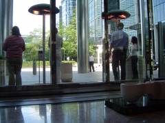 Rokers voor kantoorgebouw Canary Wharf